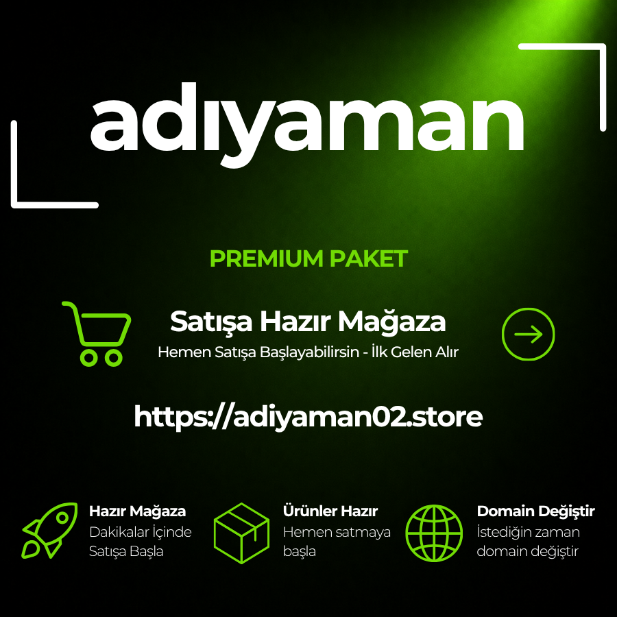 Adıyaman Store · Premium Paket · Hazır Mağaza