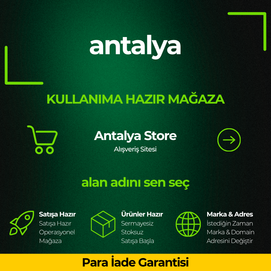 Antalya Store · Kuruluma Hazır Mağaza · 8 Tshirt Kampanyası