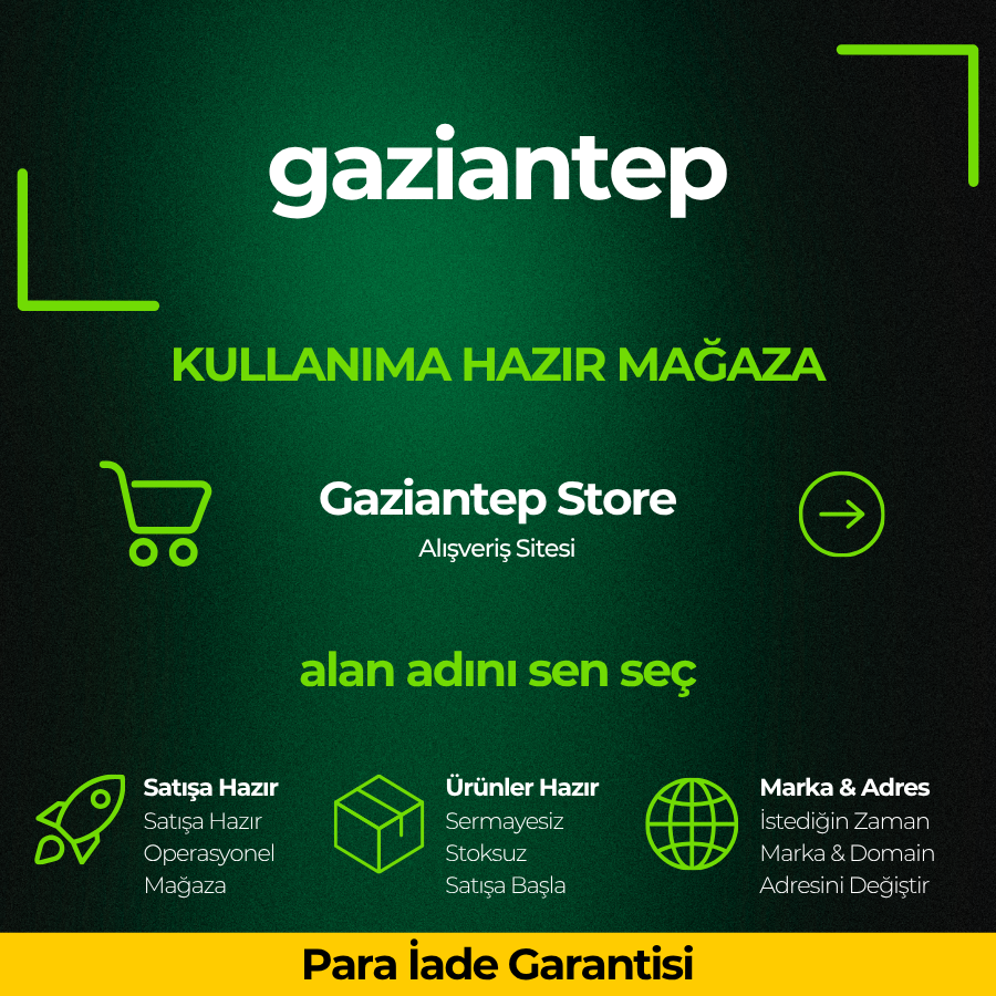 Gaziantep Store · Kuruluma Hazır Mağaza · 8 Tshirt Kampanyası