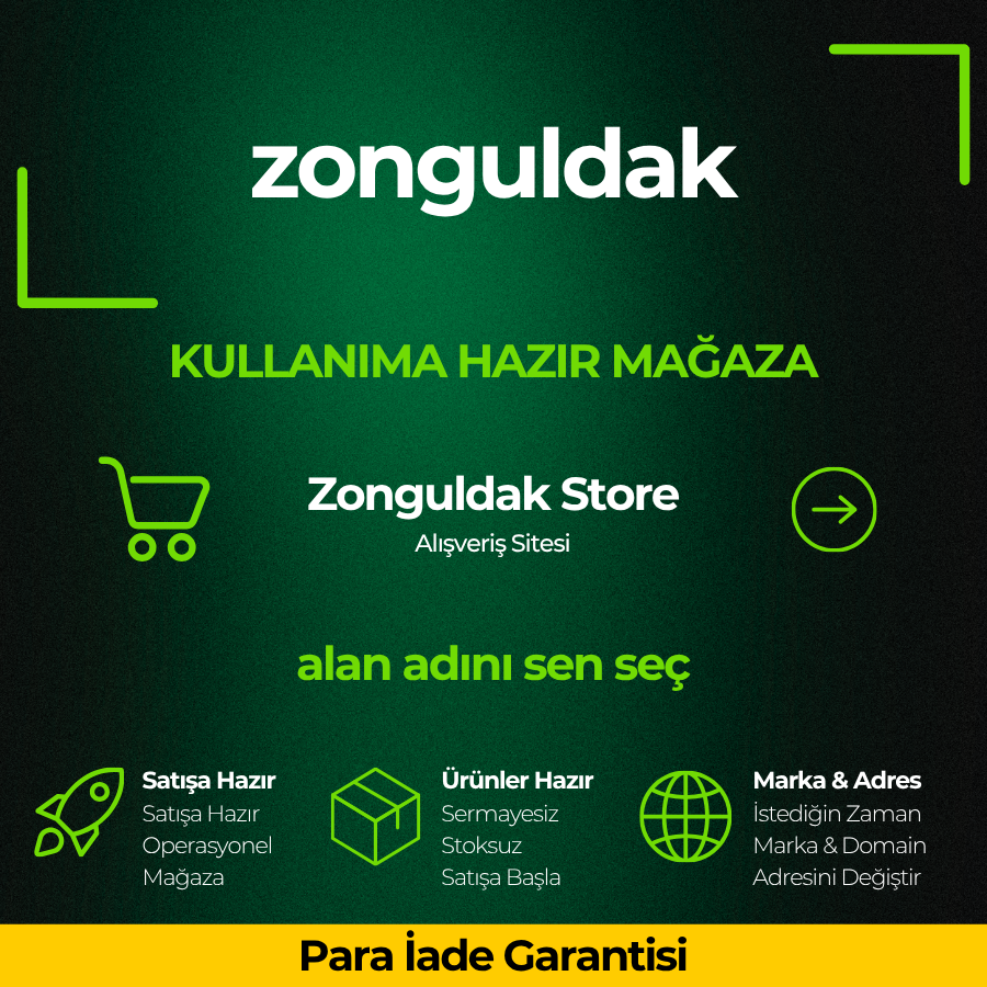 Zonguldak Store · Kuruluma Hazır Mağaza · 8 Tshirt Kampanyası